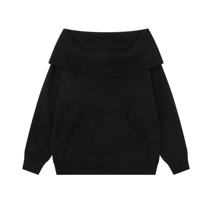 2WAY フード付き オフショルニット TK0375