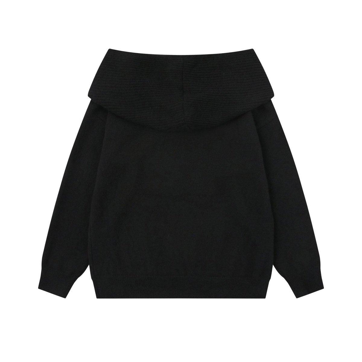 2WAY フード付き オフショルニット TK0375