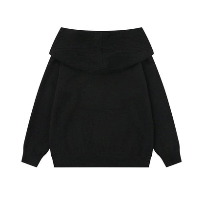 2WAY フード付き オフショルニット TK0375