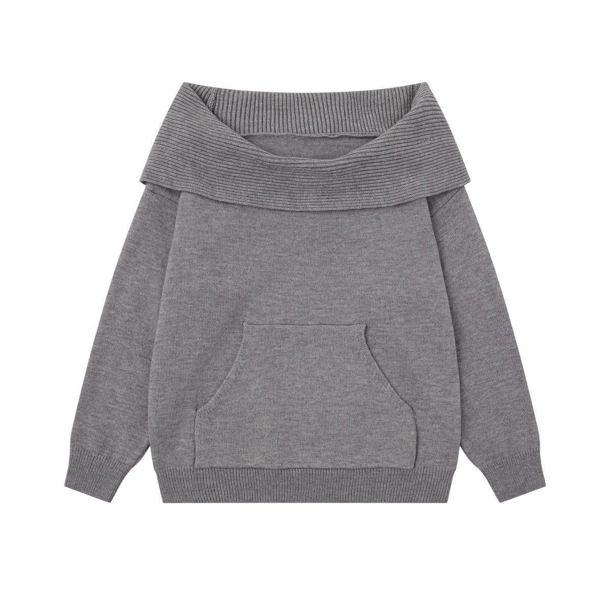 2WAY フード付き オフショルニット TK0375