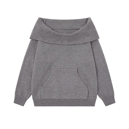 2WAY フード付き オフショルニット TK0375