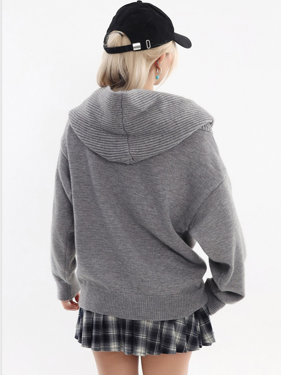 2WAY フード付き オフショルニット TK0375