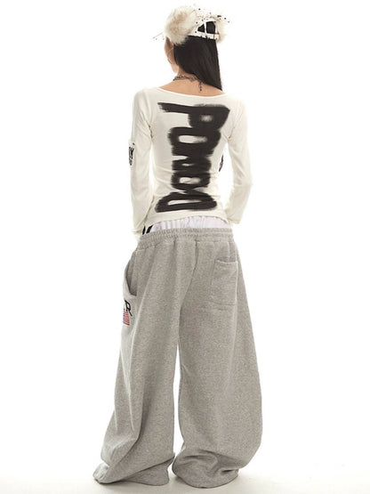 前後2WAYストリートロゴプリントロンT TK0376