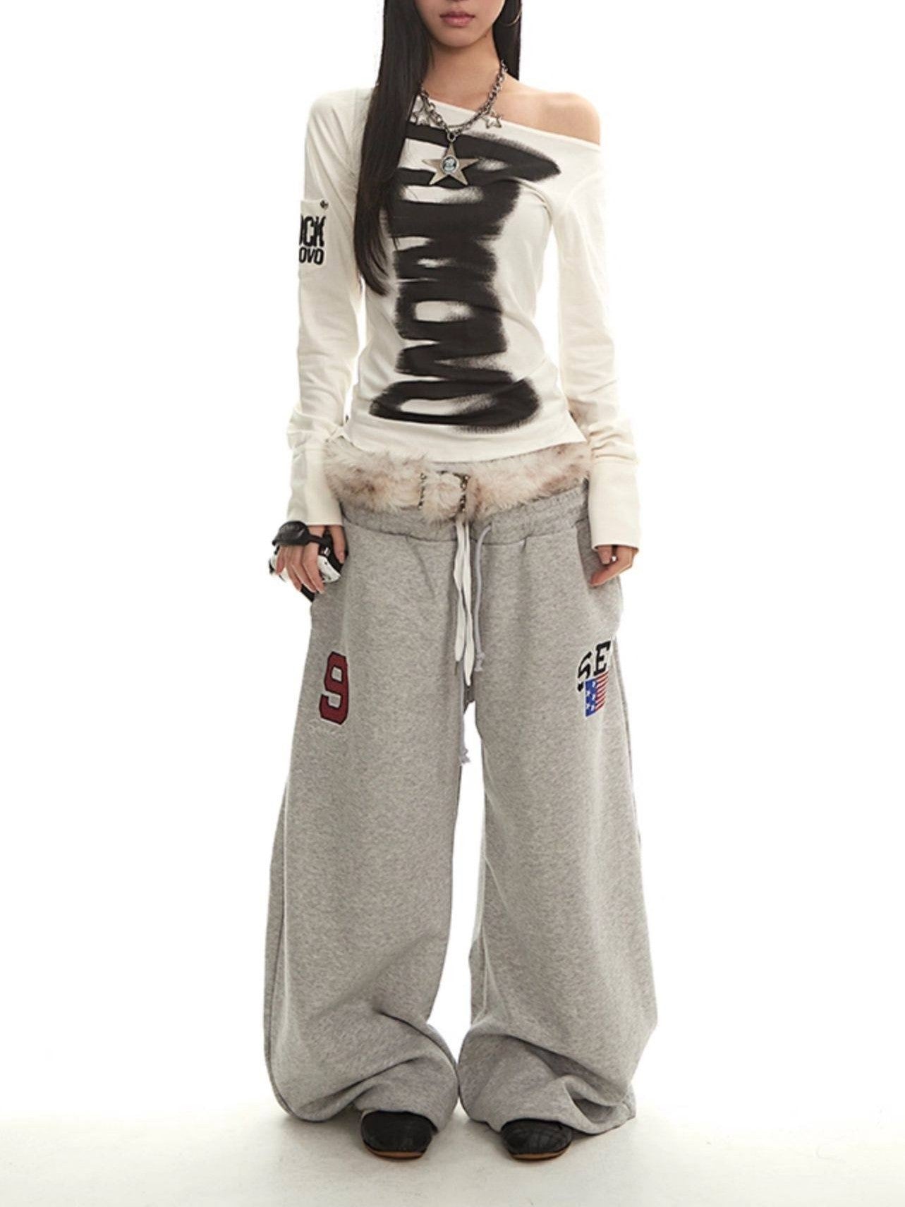 前後2WAYストリートロゴプリントロンT TK0376