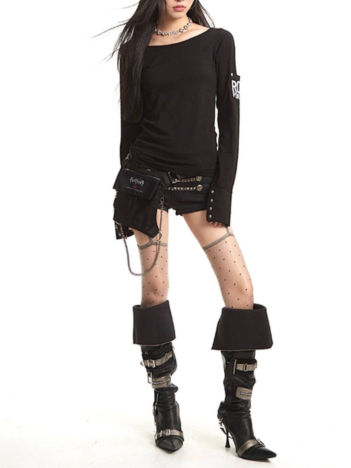 前後2WAYストリートロゴプリントロンT TK0376