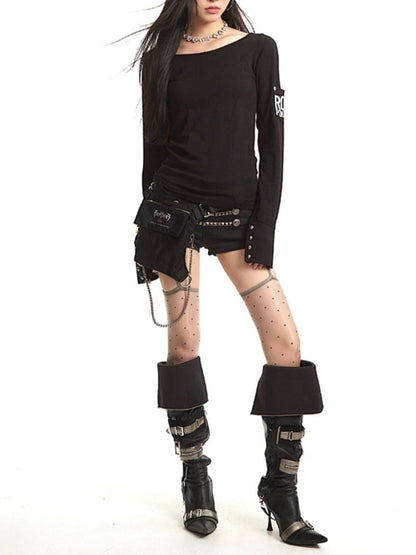 前後2WAYストリートロゴプリントロンT TK0376