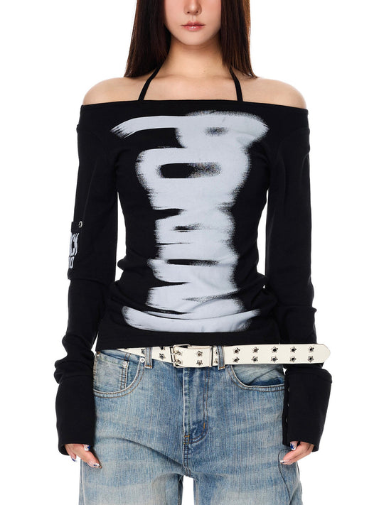 前後2WAYストリートロゴプリントロンT TK0376