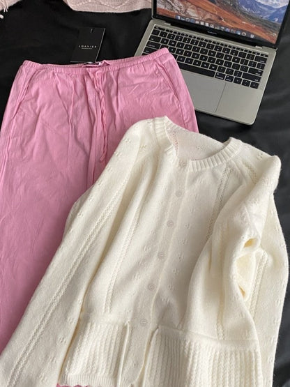 ソフトニット レースアップトップス TK0378