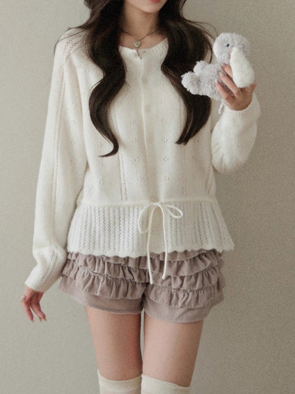 ソフトニット レースアップトップス TK0378