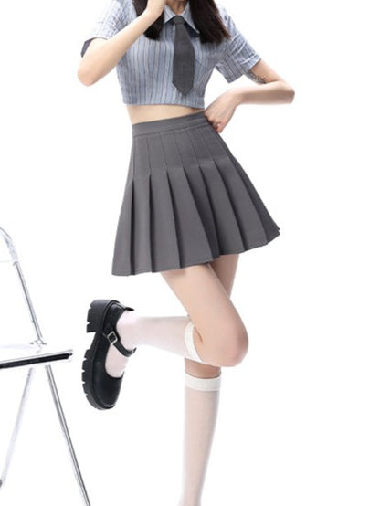 ウエストゴム プリーツスカート TK0385