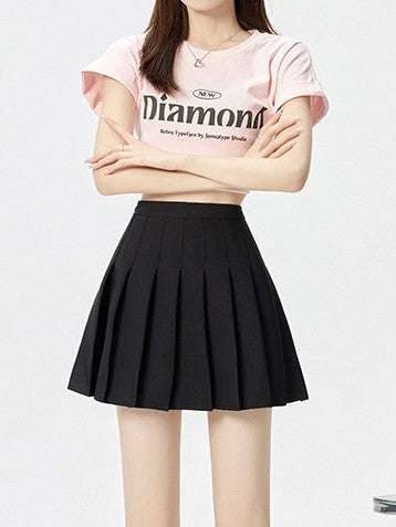 ウエストゴム プリーツスカート TK0385