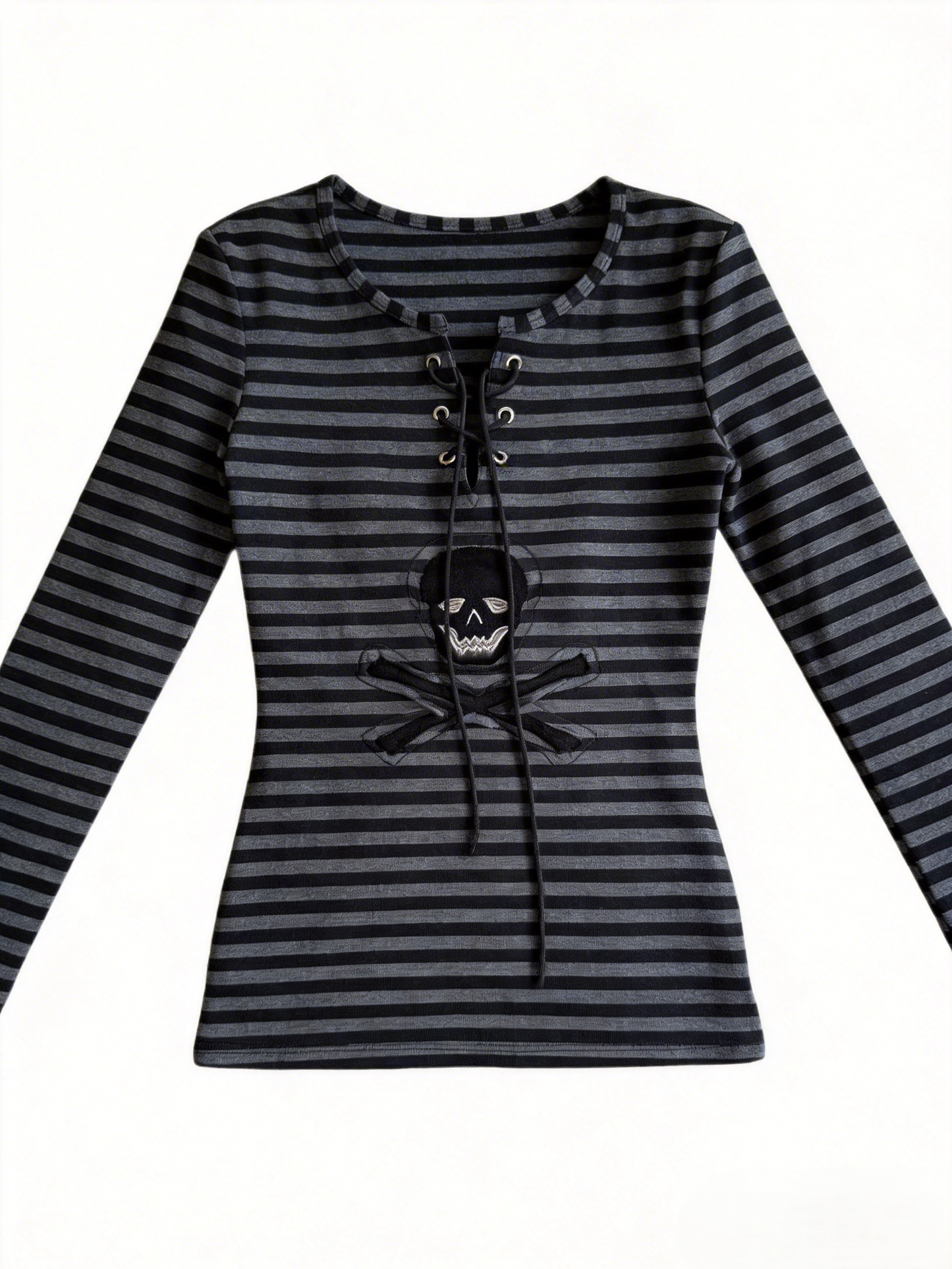 ストライプ柄ロングスリーブTシャツ TK0392