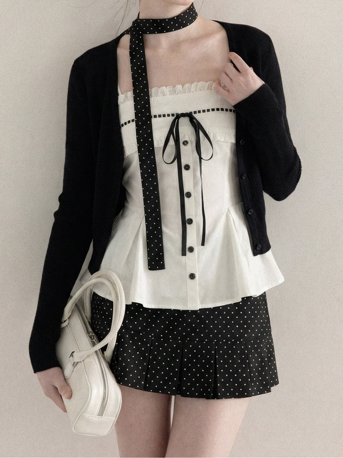 レースキャミ&カーディガン セット TK0411