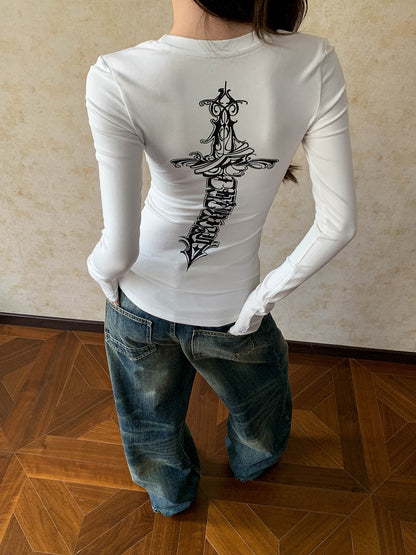 前後2WAYロゴプリントロンT TK0416