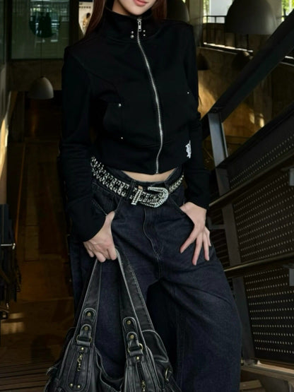 モチーフ ハイネックショートジャケット TK0417