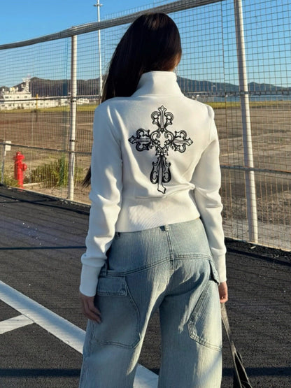 モチーフ ハイネックショートジャケット TK0417