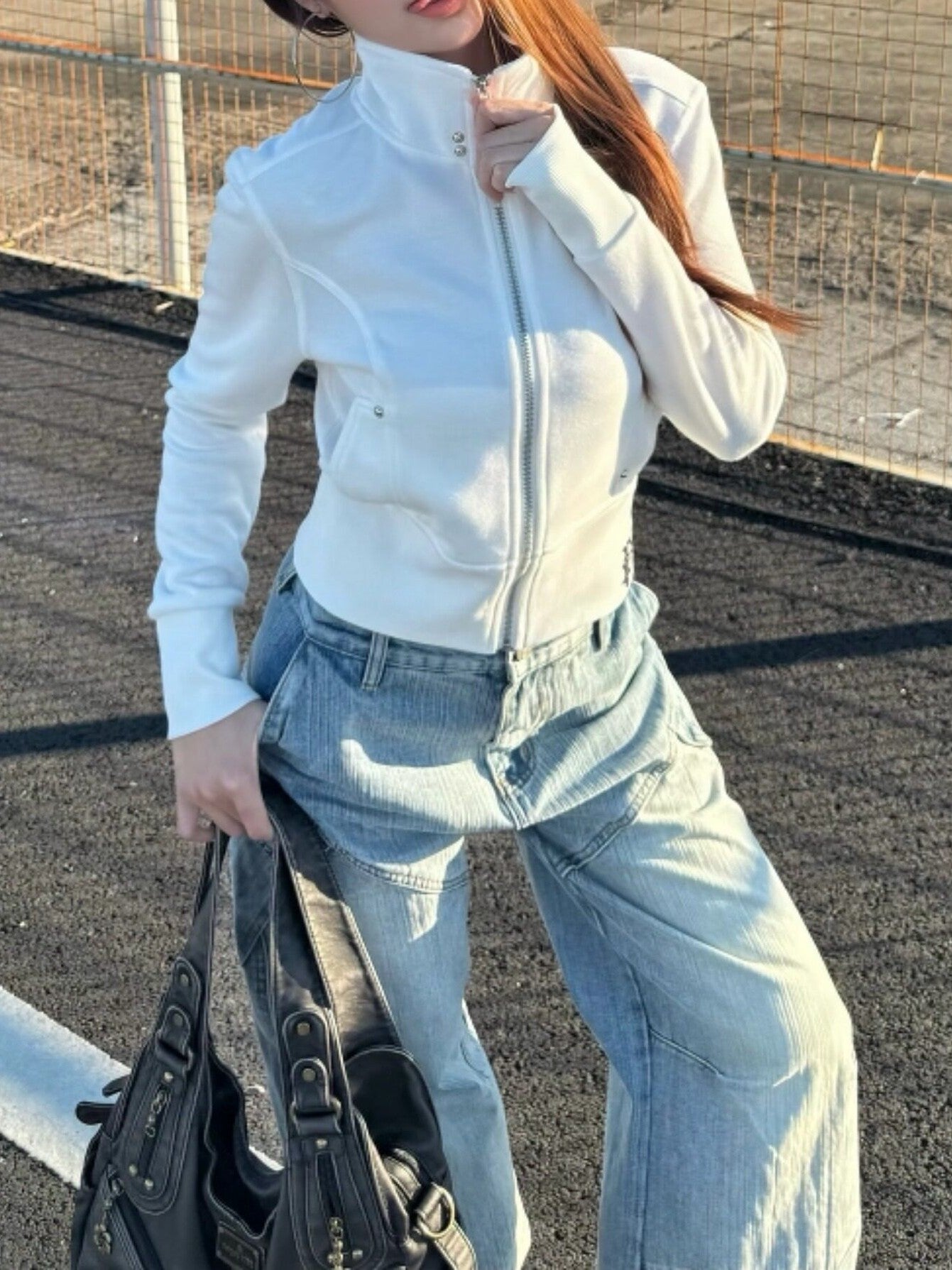 モチーフ ハイネックショートジャケット TK0417