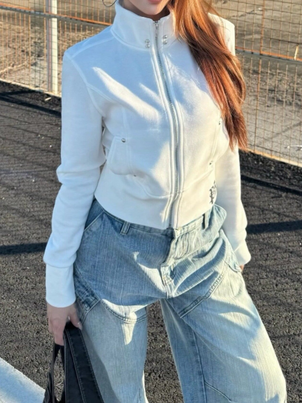 モチーフ ハイネックショートジャケット TK0417