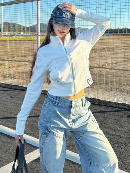 モチーフ ハイネックショートジャケット TK0417