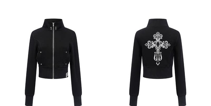 モチーフ ハイネックショートジャケット TK0417