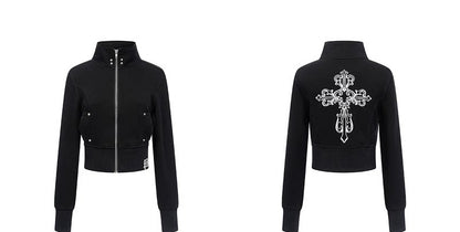 モチーフ ハイネックショートジャケット TK0417