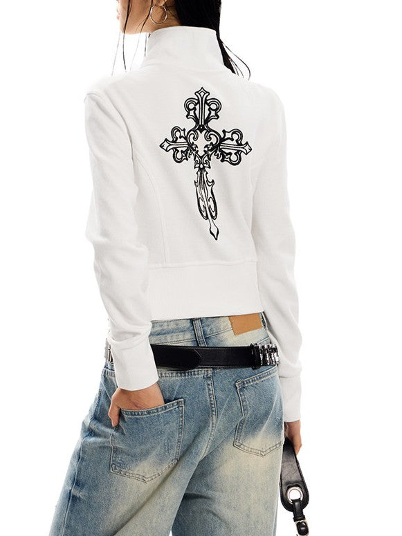 モチーフ ハイネックショートジャケット TK0417