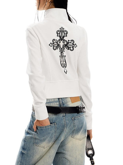 モチーフ ハイネックショートジャケット TK0417