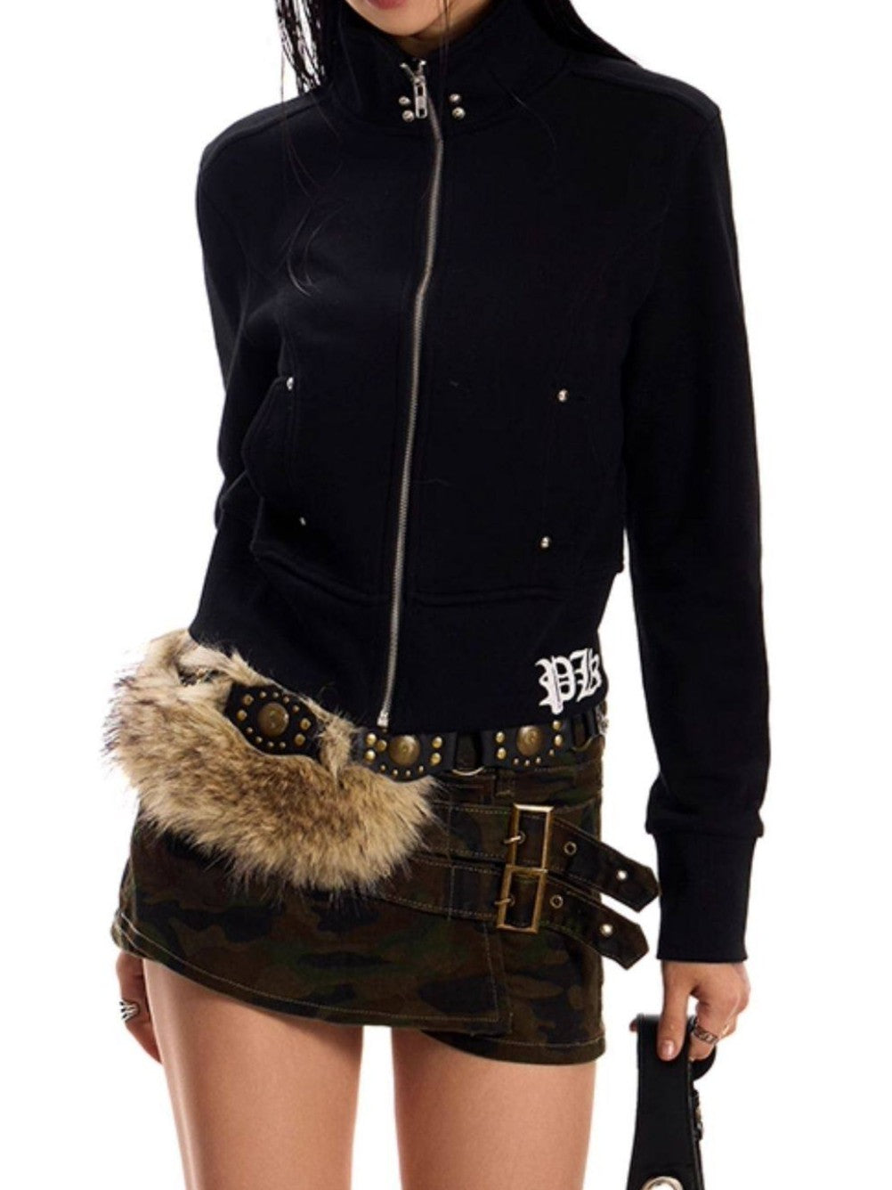 モチーフ ハイネックショートジャケット TK0417