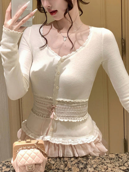 ウエストカットアウト ロングスリーブT TK0419