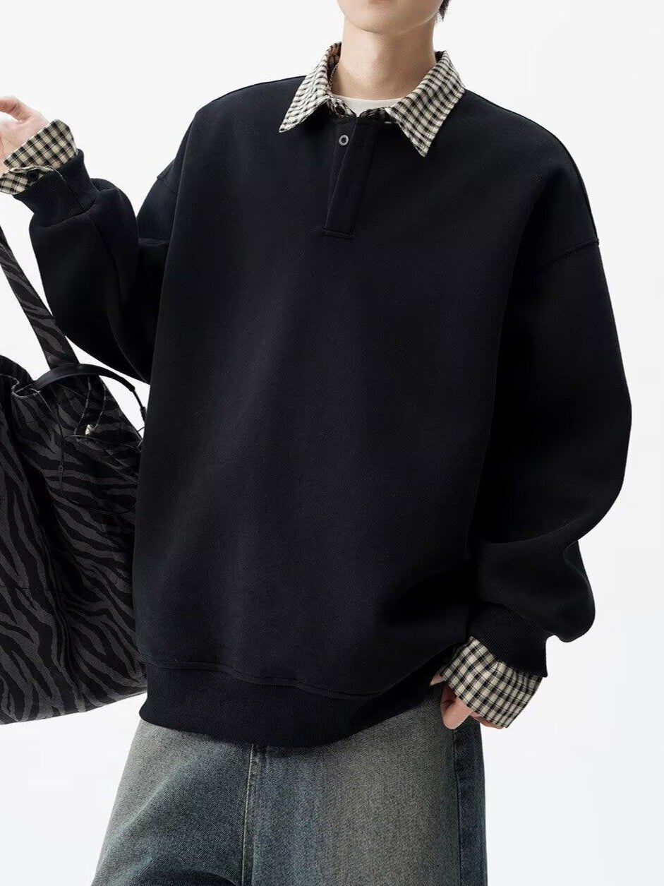 フェイクレイヤード ポロシャツ TK0423