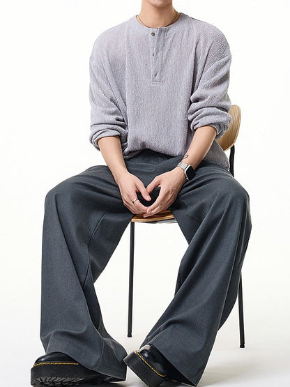 ベーシックヘンリーネックプルオーバー TK0434