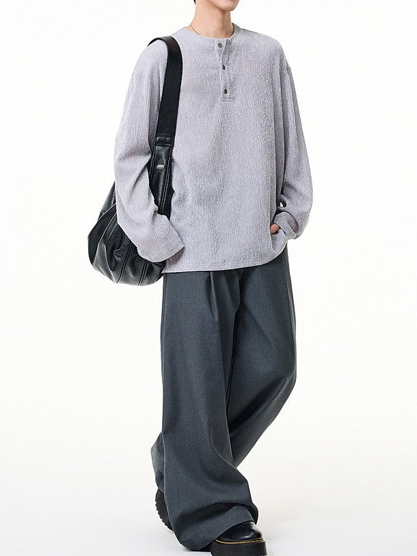 ベーシックヘンリーネックプルオーバー TK0434