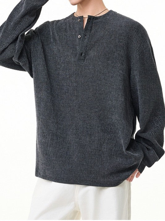 ベーシックヘンリーネックプルオーバー TK0434