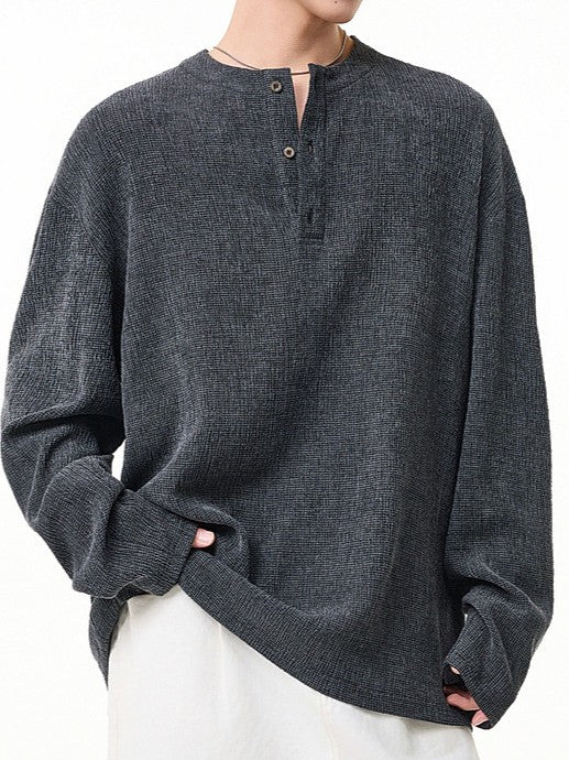 ベーシックヘンリーネックプルオーバー TK0434