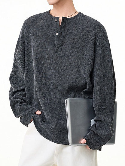 ベーシックヘンリーネックプルオーバー TK0434