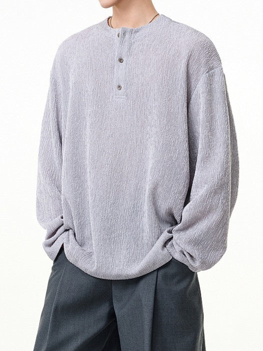 ベーシックヘンリーネックプルオーバー TK0434