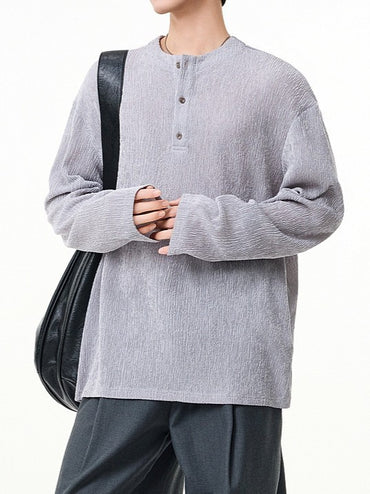 ベーシックヘンリーネックプルオーバー TK0434