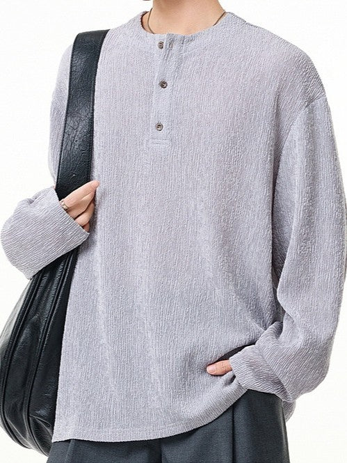 ベーシックヘンリーネックプルオーバー TK0434