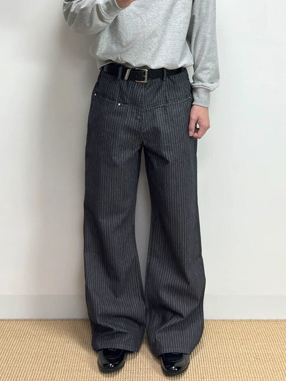 ストライプデニムパンツ TK0437