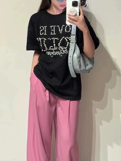 パールロゴデザインTシャツ TK0439