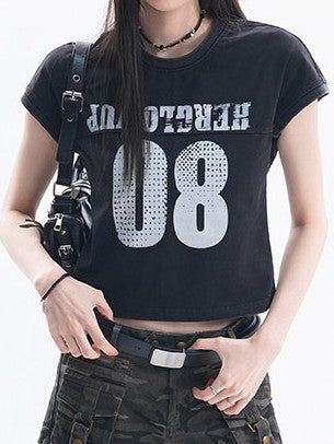 ウォッシュドグラフィックTシャツ TK0441