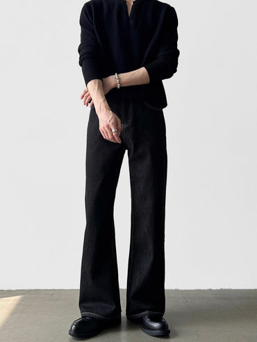 シンプル ワイドデニム TK0444