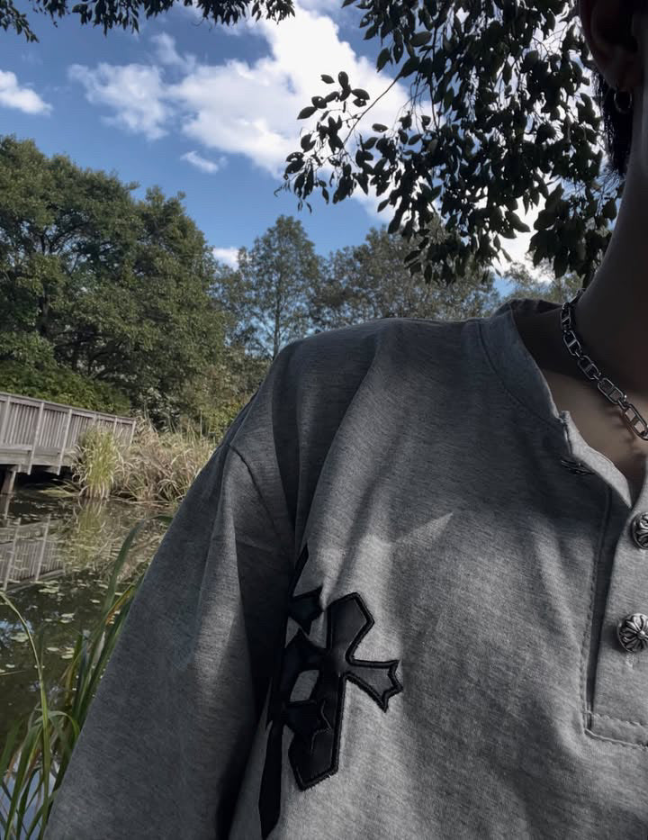 「yama」ワッフルヘンリーネックTシャツ TK0459