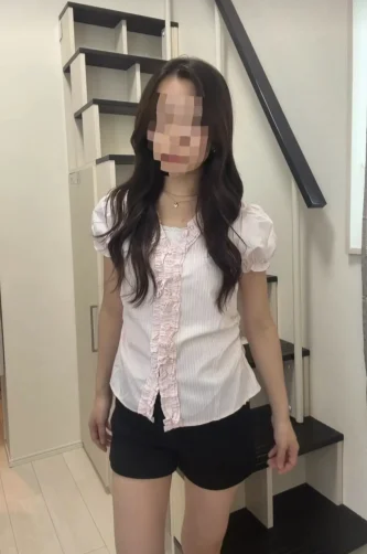 「15milk_0」ストライプ バルーンスリーブシャツ TK0468