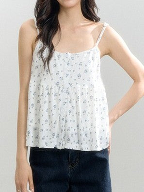 フラワープリントキャミ&カーディガンセット TK0483