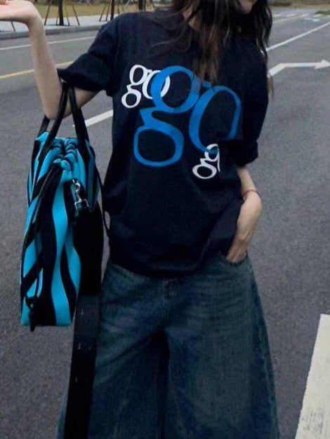 ルーズフィットロゴTシャツ TK0487