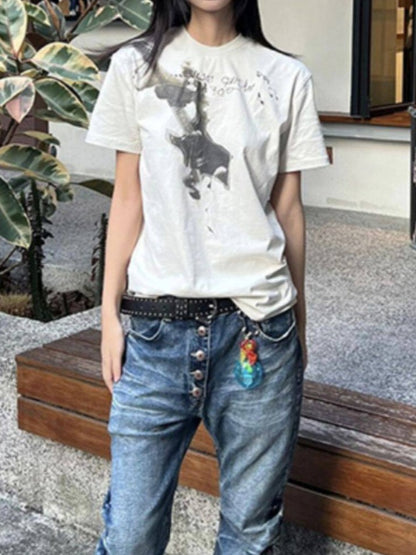 ヴィンテージプリントTシャツ TK0488