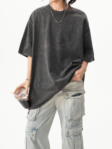 コットンタイダイラウンドネックTシャツ TK0493