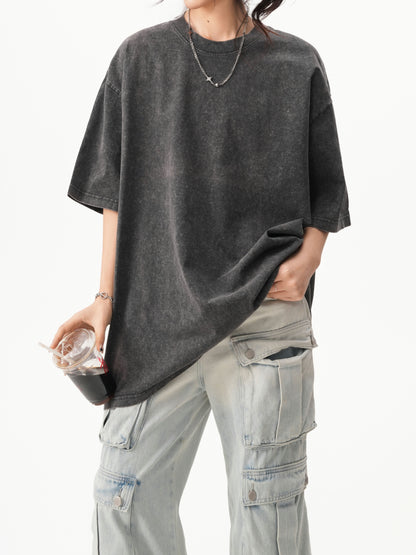 コットンタイダイラウンドネックTシャツ TK0493