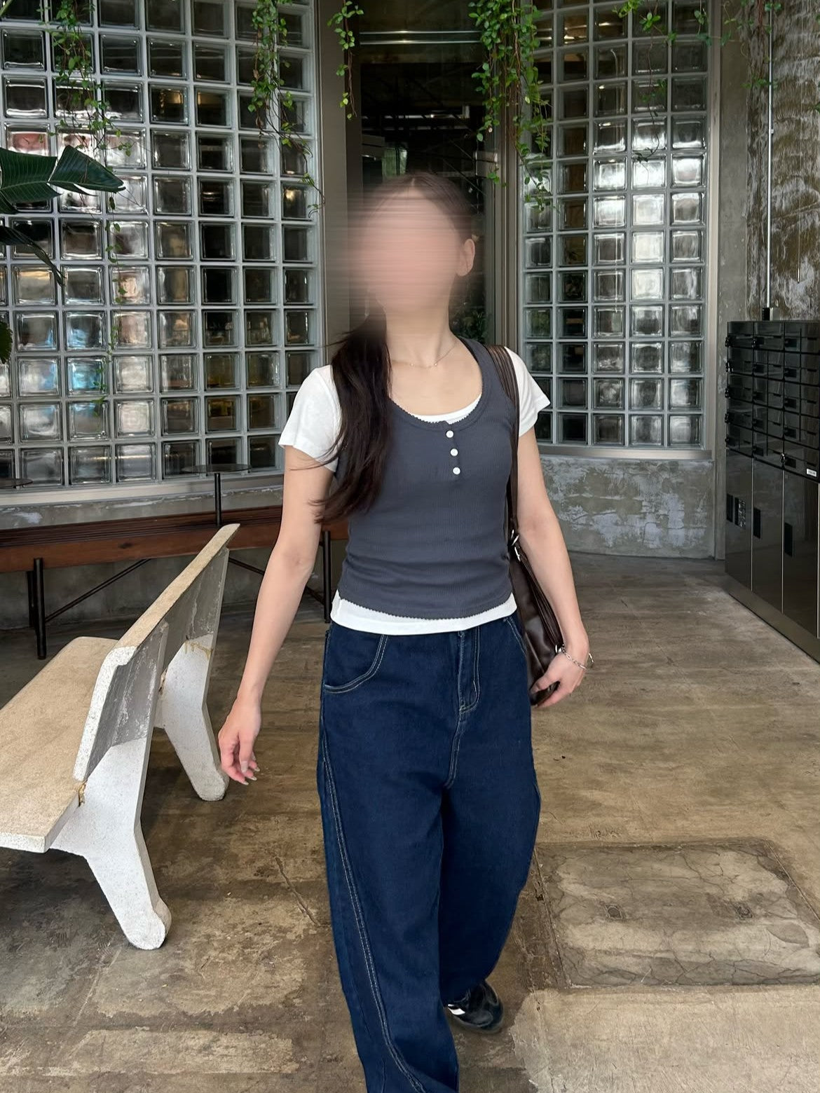 「otoh_13」ハイウエストワイドパンツ TK0502